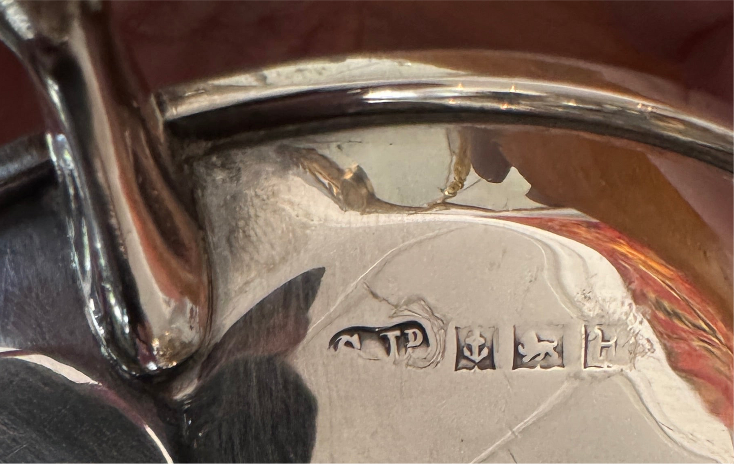 Vintage Sterling Silver Footed Dish With Double Horse Head Handles