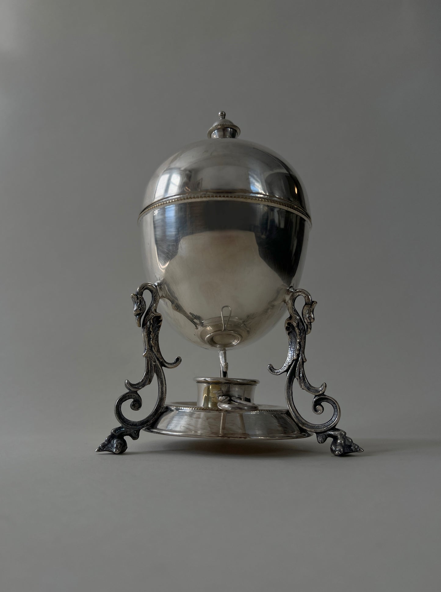 Antique Egg Shaped Egg Warmer Trinket Dish Container