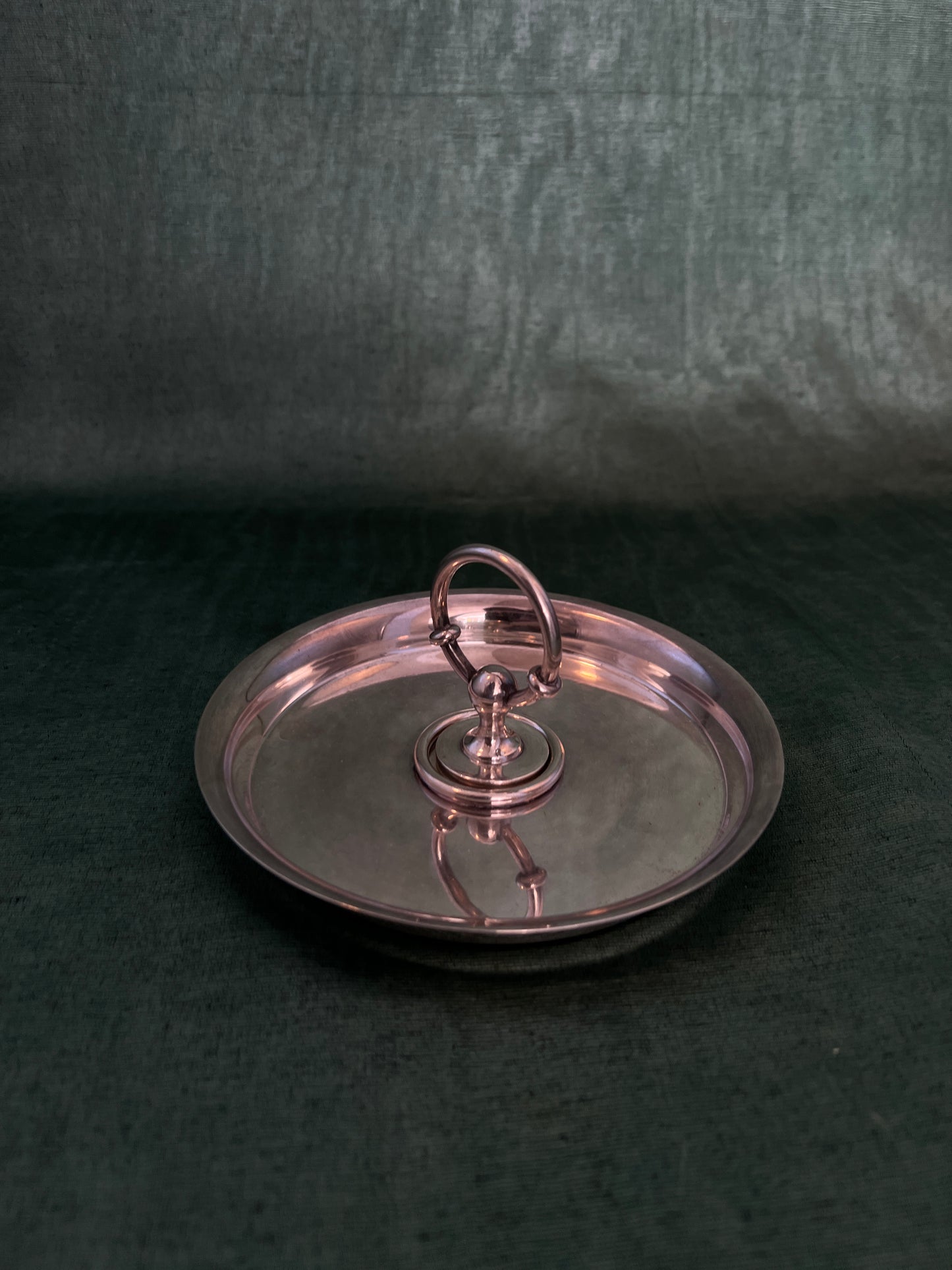 Rare Hermes Paris and Ravinet D'Enfert Silver Plated Double Bridle Post Ashtray