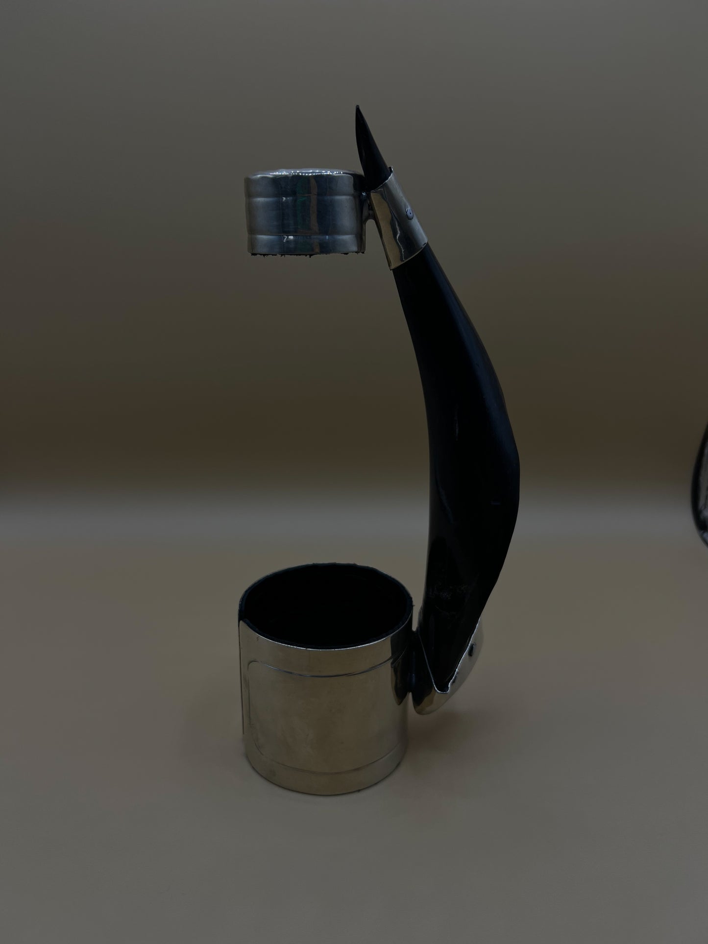 Alpaca Horn Artisinal Wine Bottle Holder (simple cuff)