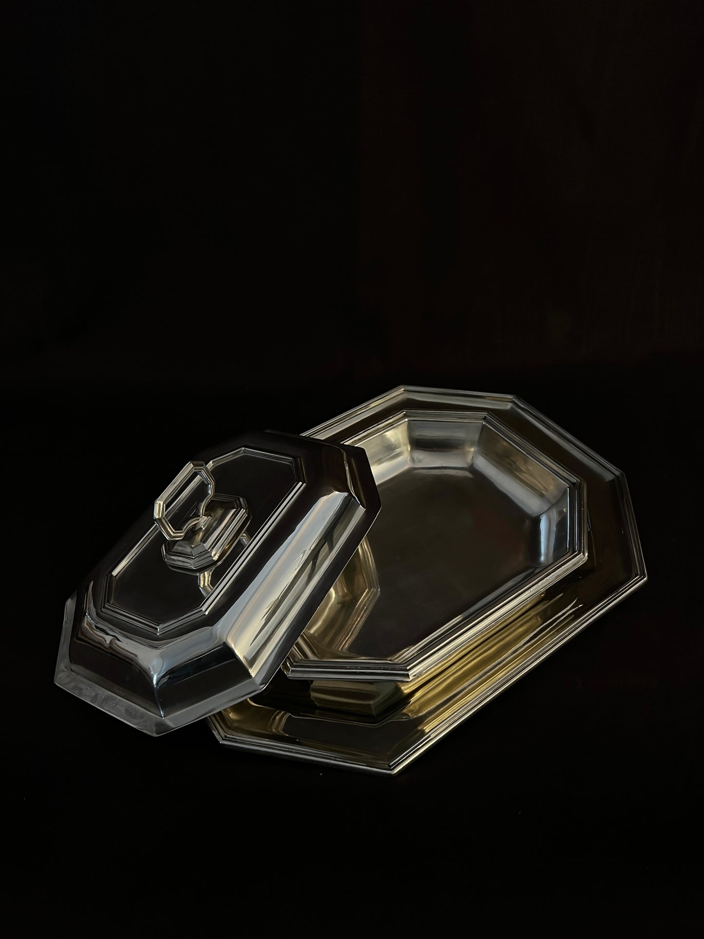 Mappin and Webb "Prince's Plate" Art Deco Silver-plated Octagonal Tray
