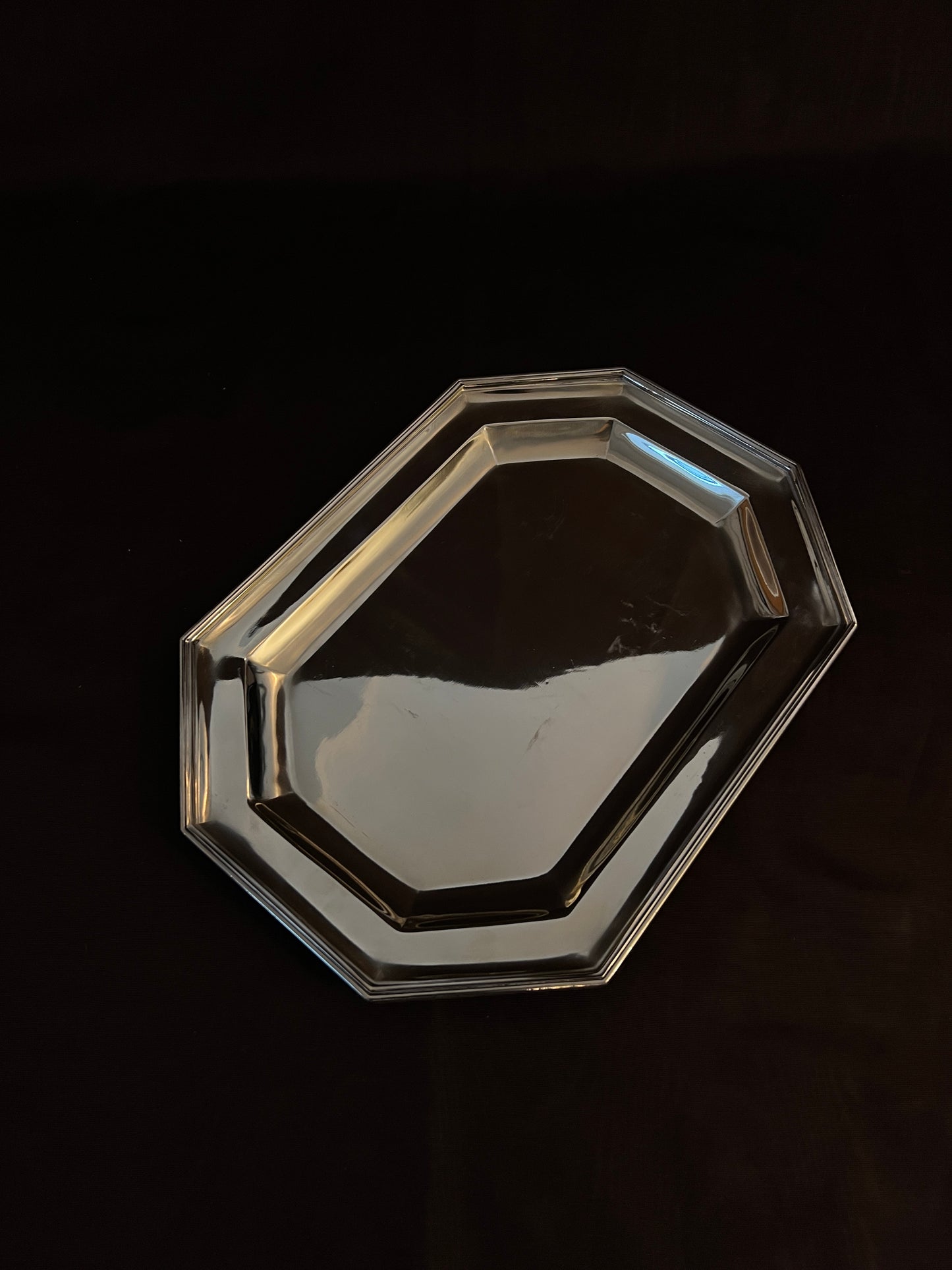 Mappin and Webb "Prince's Plate" Art Deco Silver-plated Octagonal Tray