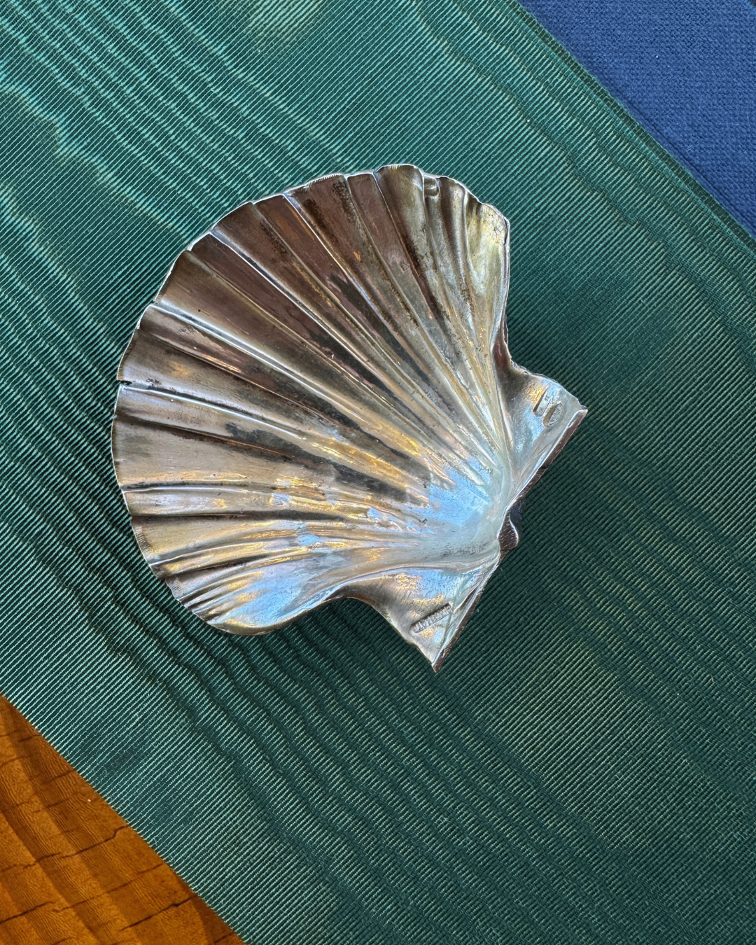 Individual Buccelalati Naturalistic Sterling Silver Shell Form Dish