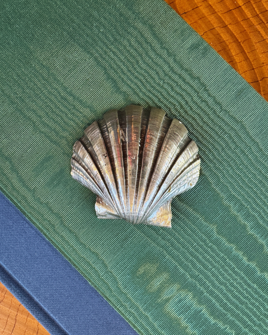 Individual Buccelalati Naturalistic Sterling Silver Shell Form Dish