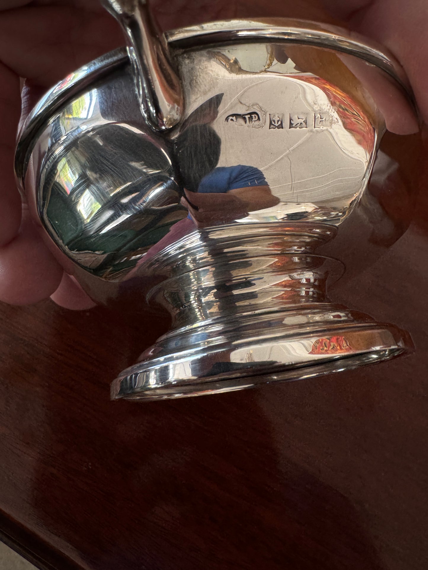 Vintage Sterling Silver Footed Dish With Double Horse Head Handles