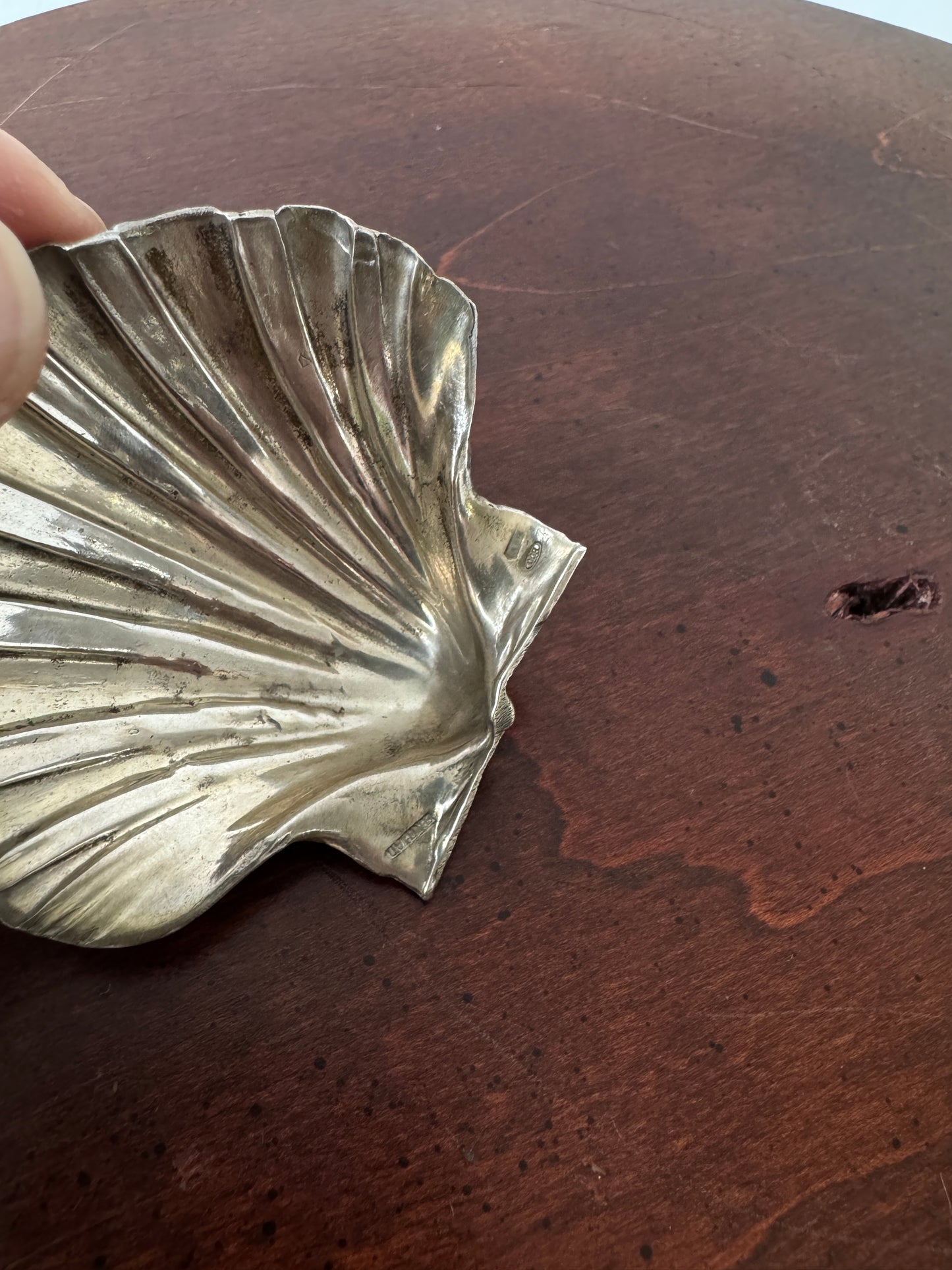 Individual Buccelalati Naturalistic Sterling Silver Shell Form Dish