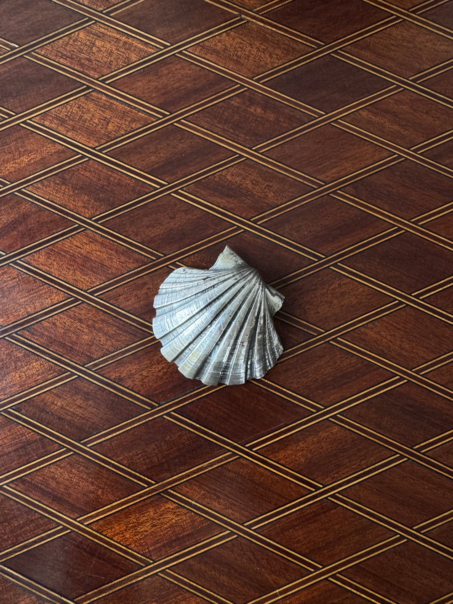 Individual Buccelalati Naturalistic Sterling Silver Shell Form Dish