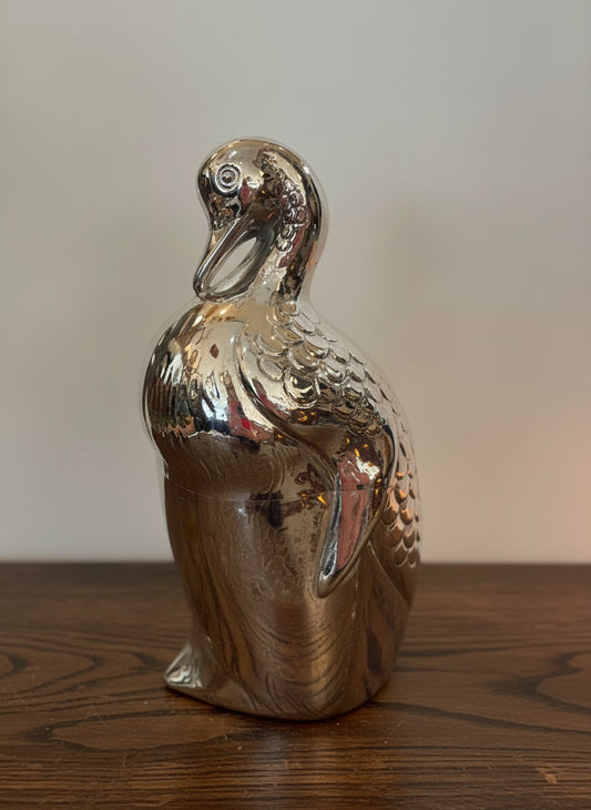 Italian Silver plated Duck Form Large Ice Bucket / Cooler