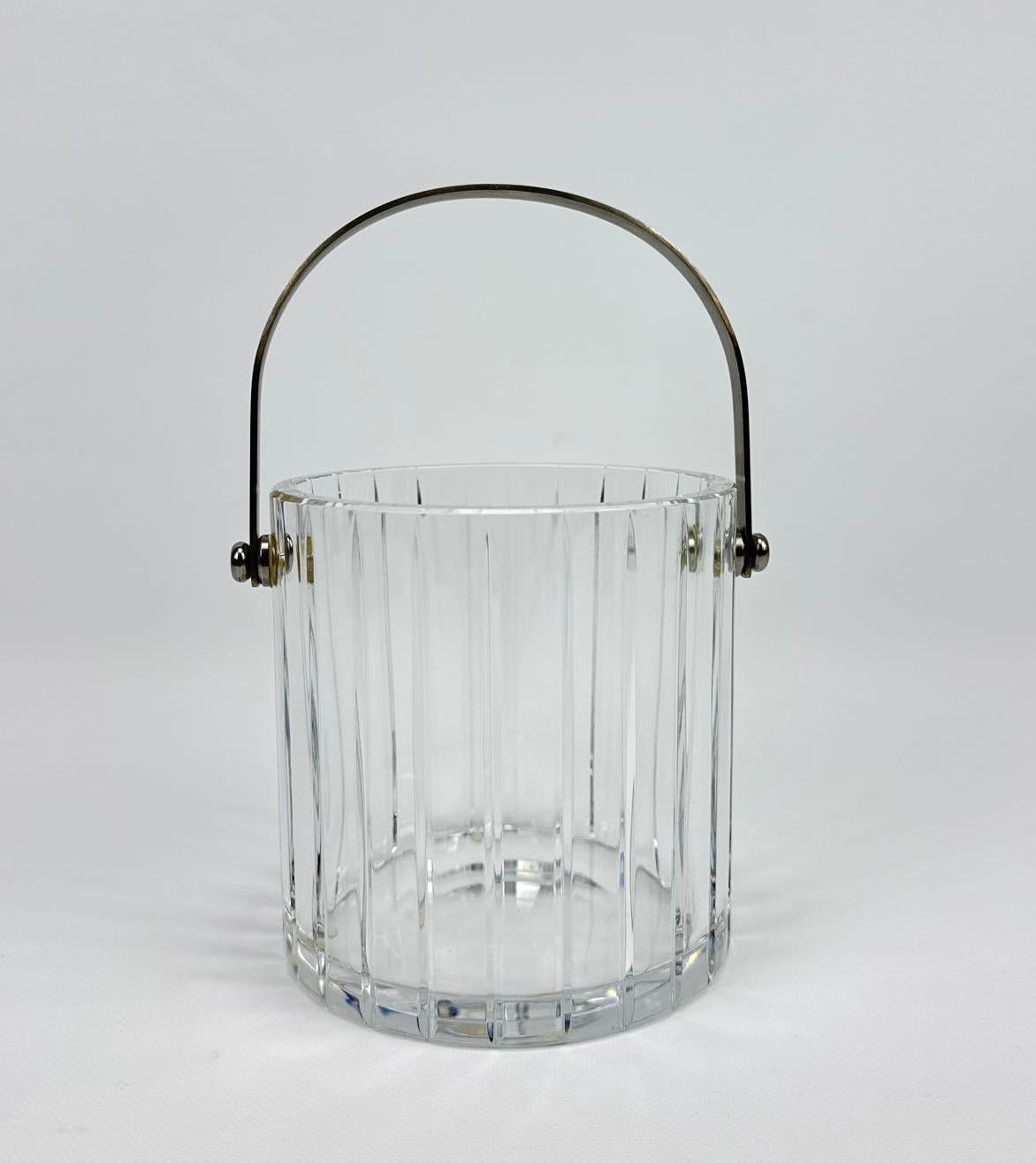 WHLSL Baccarat harmonie crystal small ice bucket with handle
