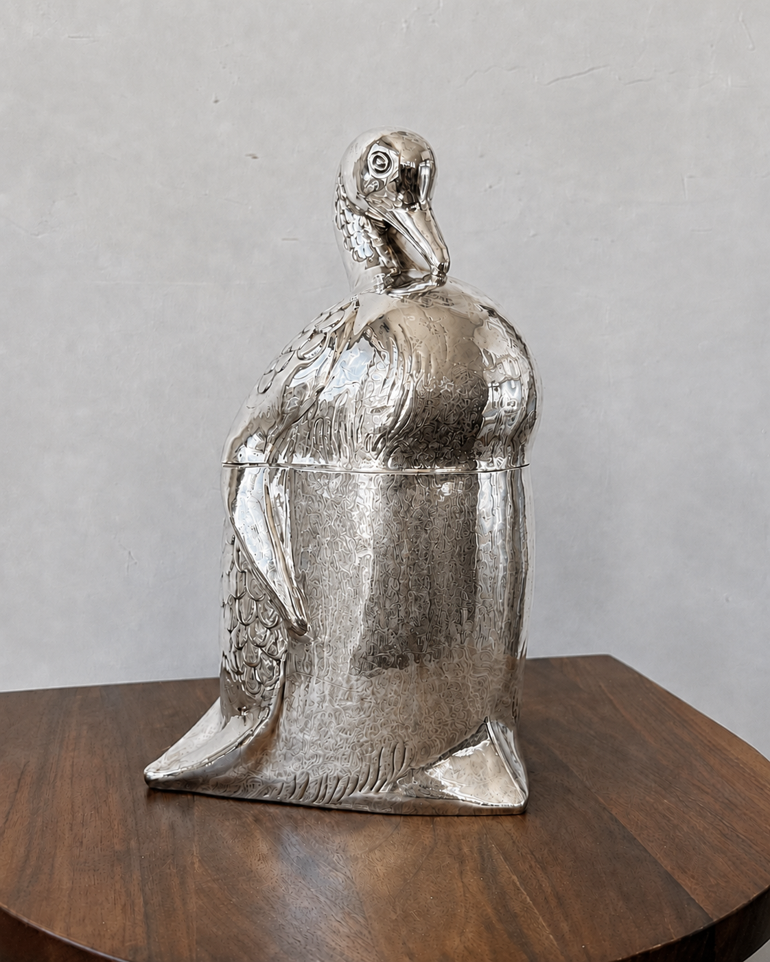 Italian Silver plated Duck Form Large Ice Bucket / Cooler