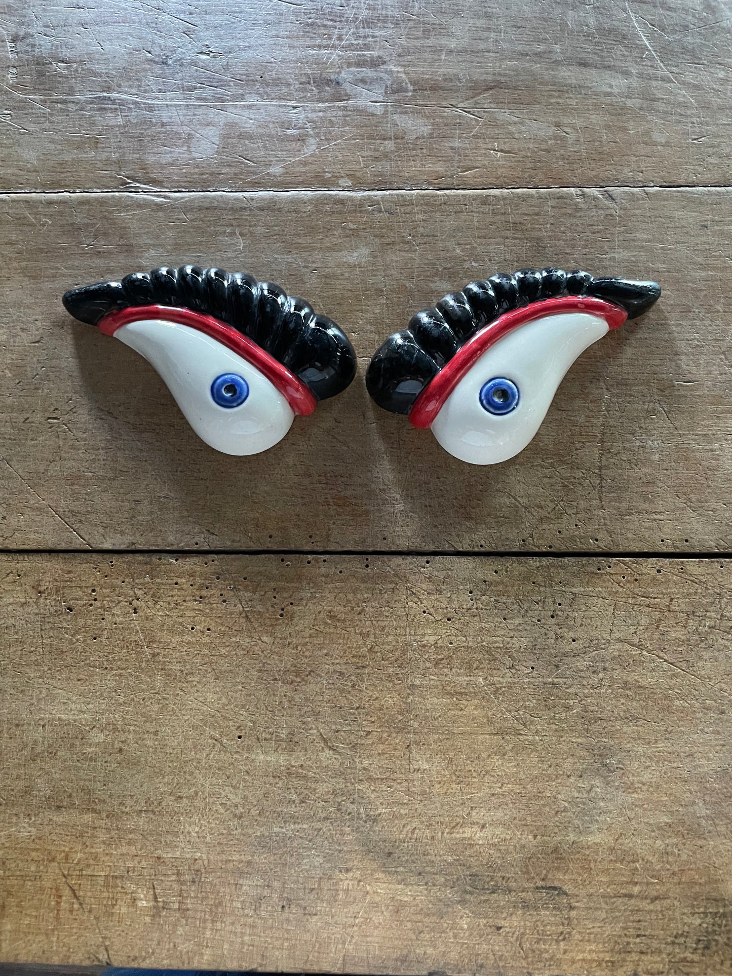 Vintage Ceramic Eye Object Wall Art (1 - sold separately)