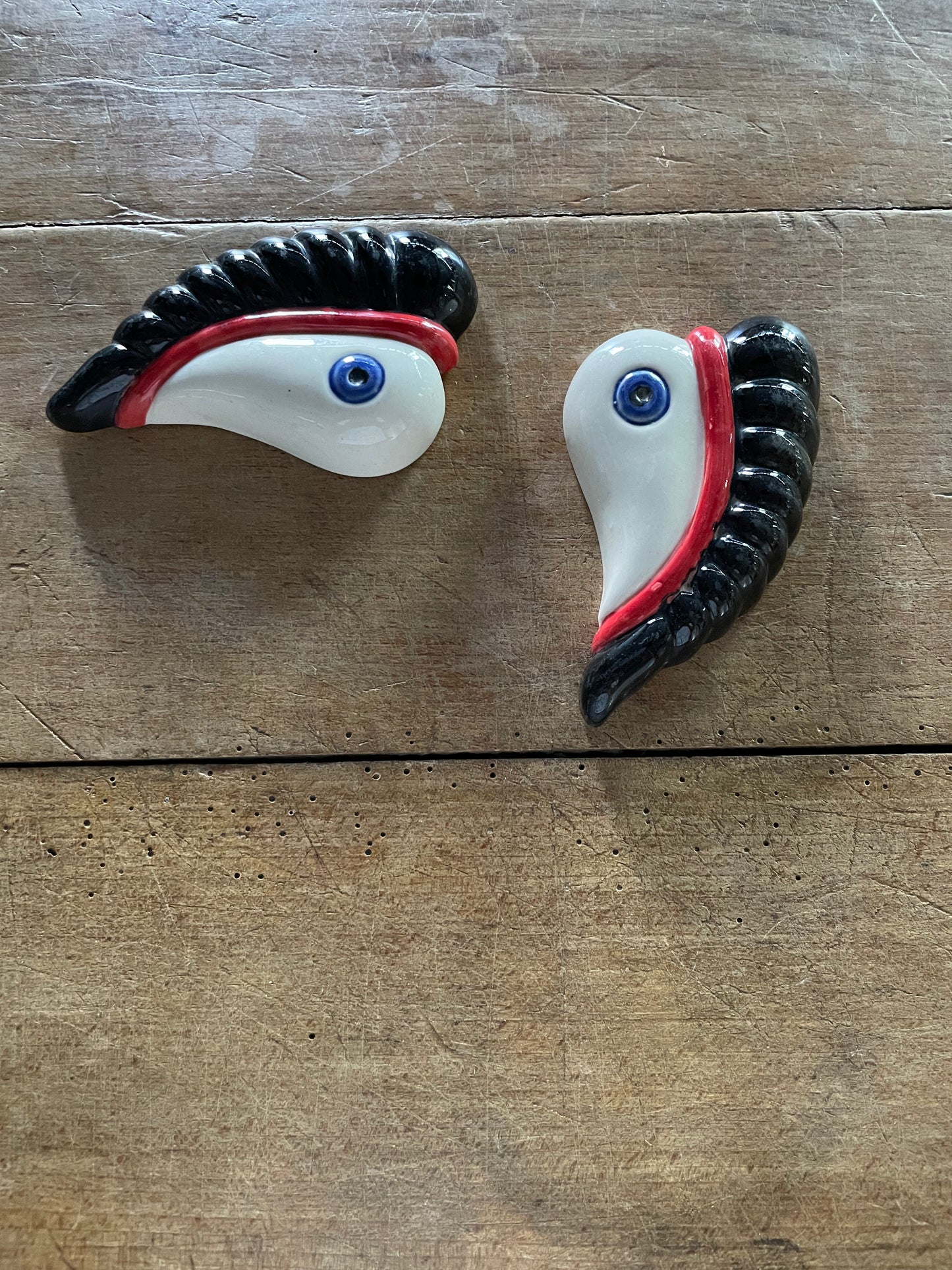 Vintage Ceramic Eye Object Wall Art (1 - sold separately)