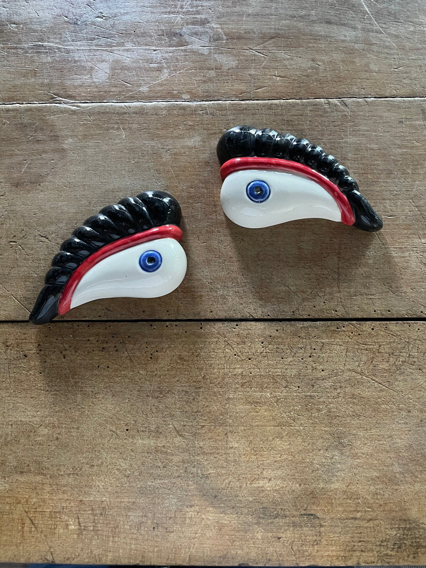 Vintage Ceramic Eye Object Wall Art (1 - sold separately)