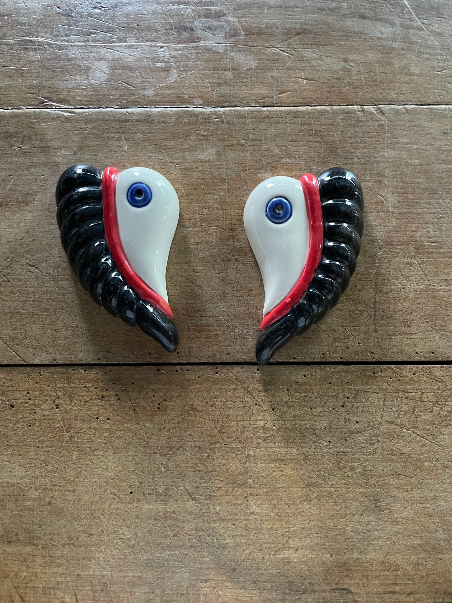 Vintage Ceramic Eye Object Wall Art (1 - sold separately)