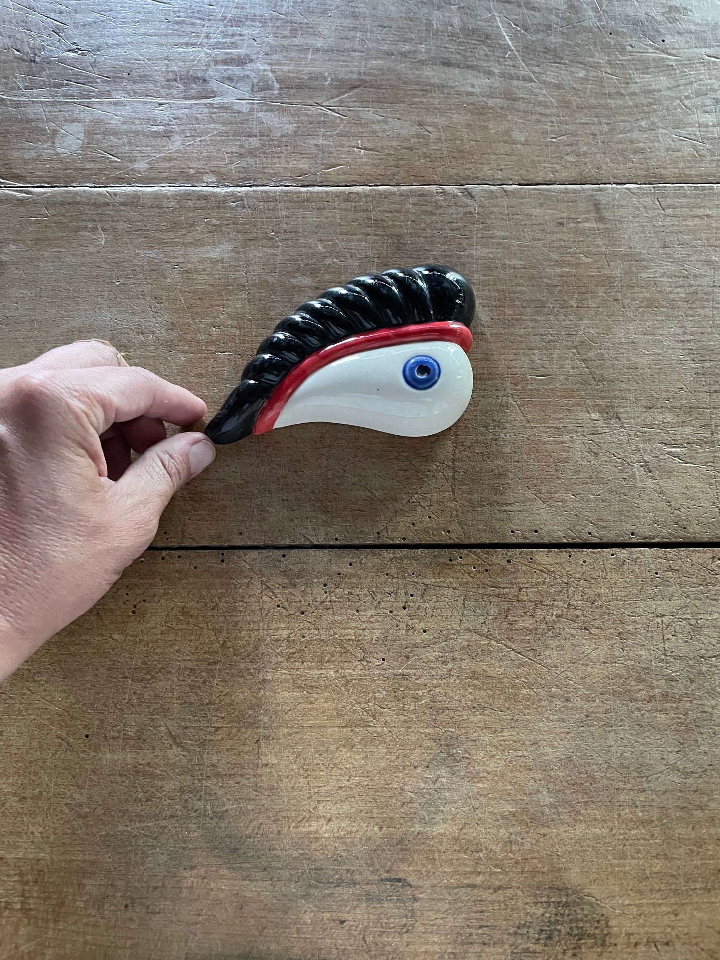 Vintage Ceramic Eye Object Wall Art (1 - sold separately)