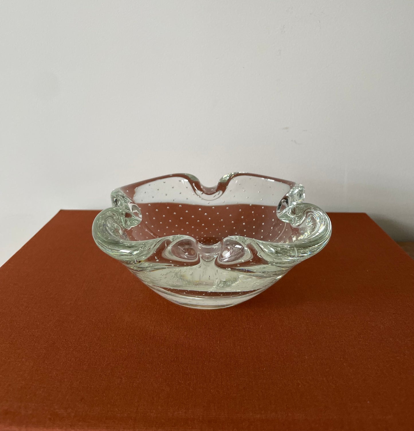 Individual Murano Bullicante Vintage Glass Bowls Ashtray Trinket Tray