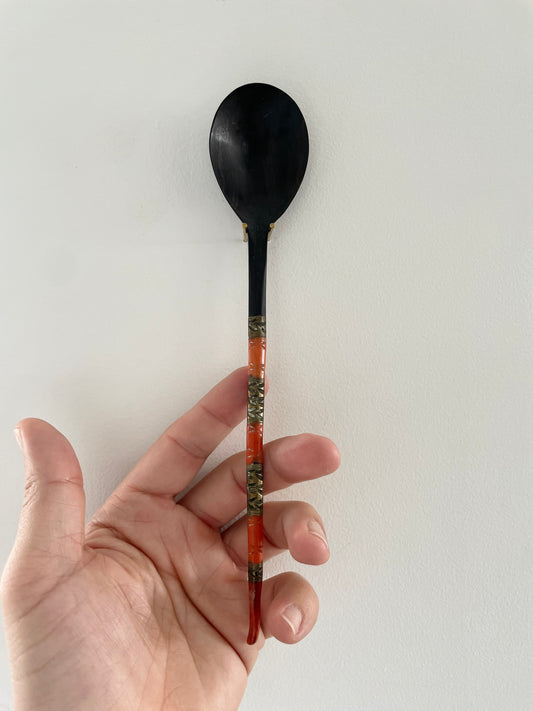 Rare Antique Ottoman Coral Sherbert Spoon