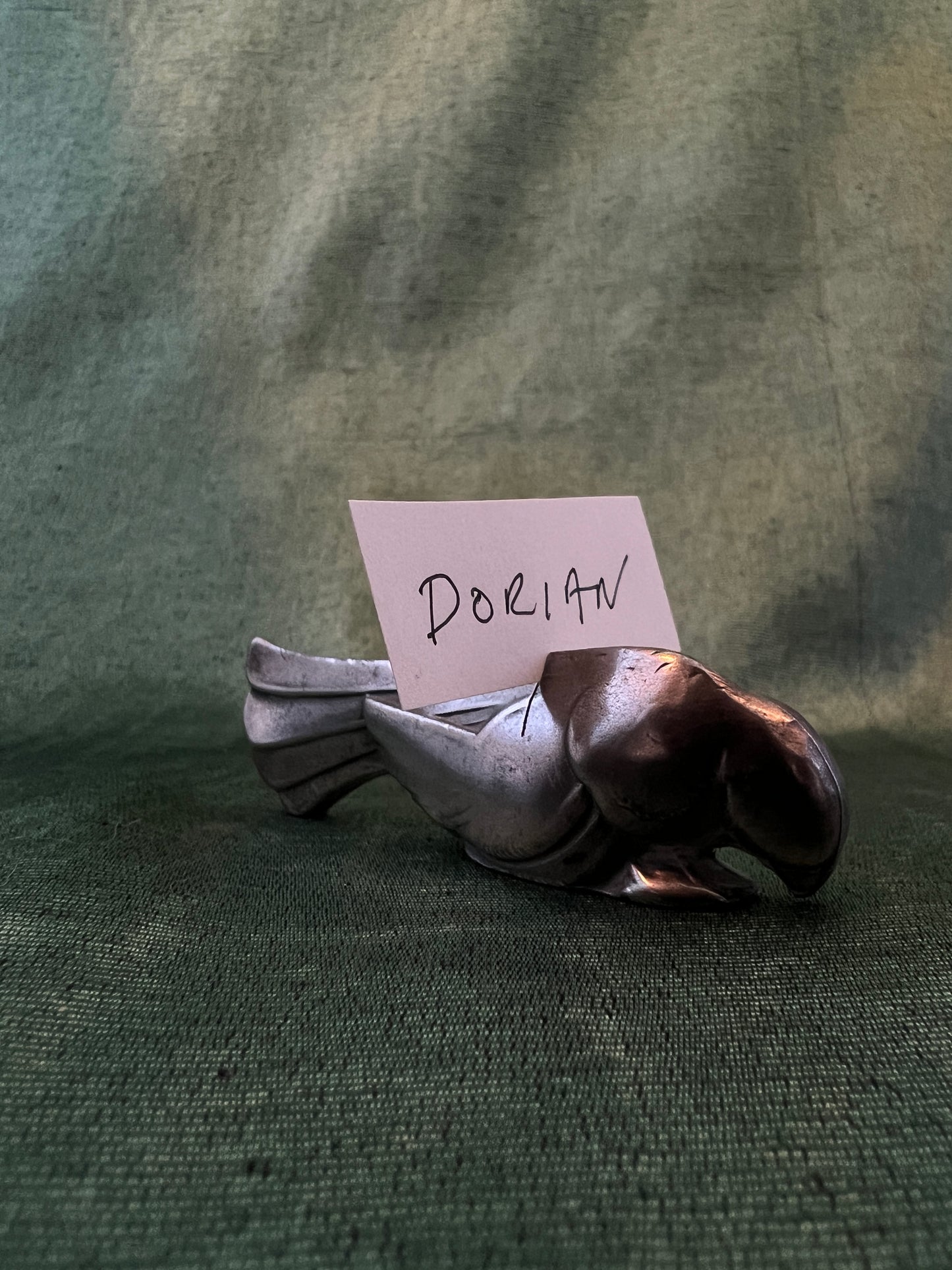 Silver-plated Pewter Parrot Bird Knife Rests - After Christofle