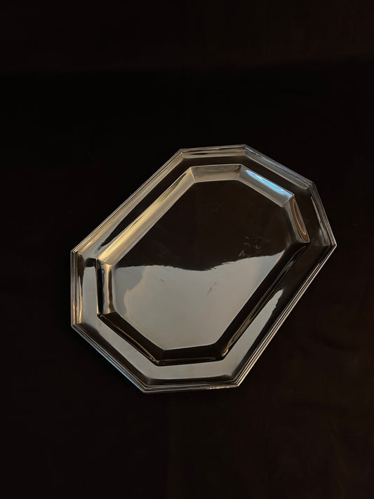 Mappin and Webb "Prince's Plate" Art Deco Silver-plated Octagonal Tray