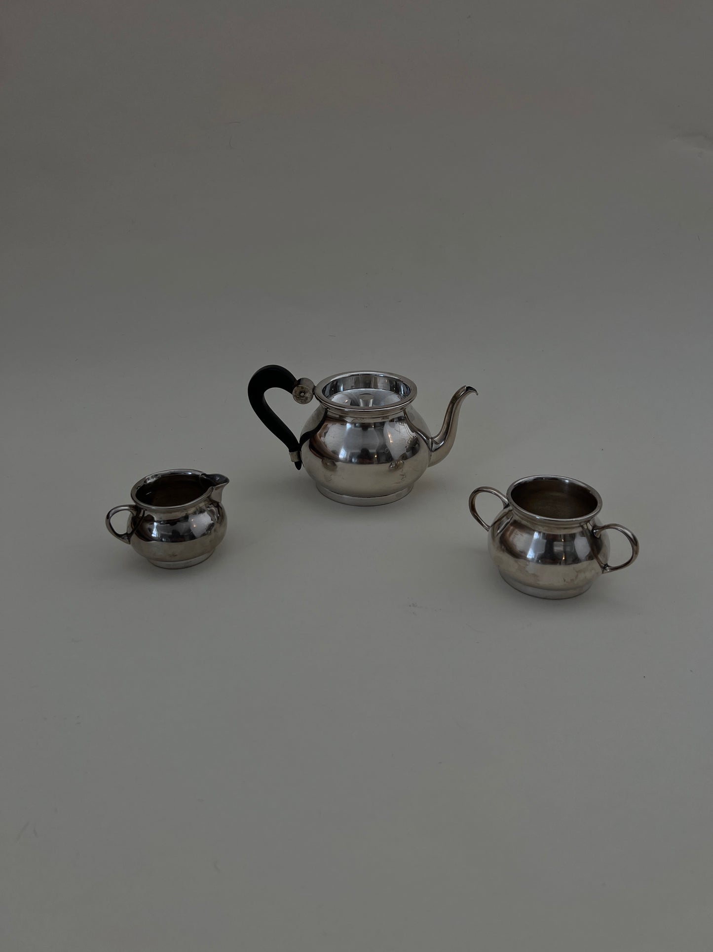 Antique Silver-plated Stacked Individual Tea & Coffee Service Tower